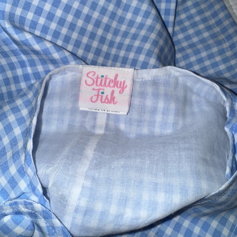 Stitchy Fish Blue Tatum Jon Jon - Picture 5 of 6